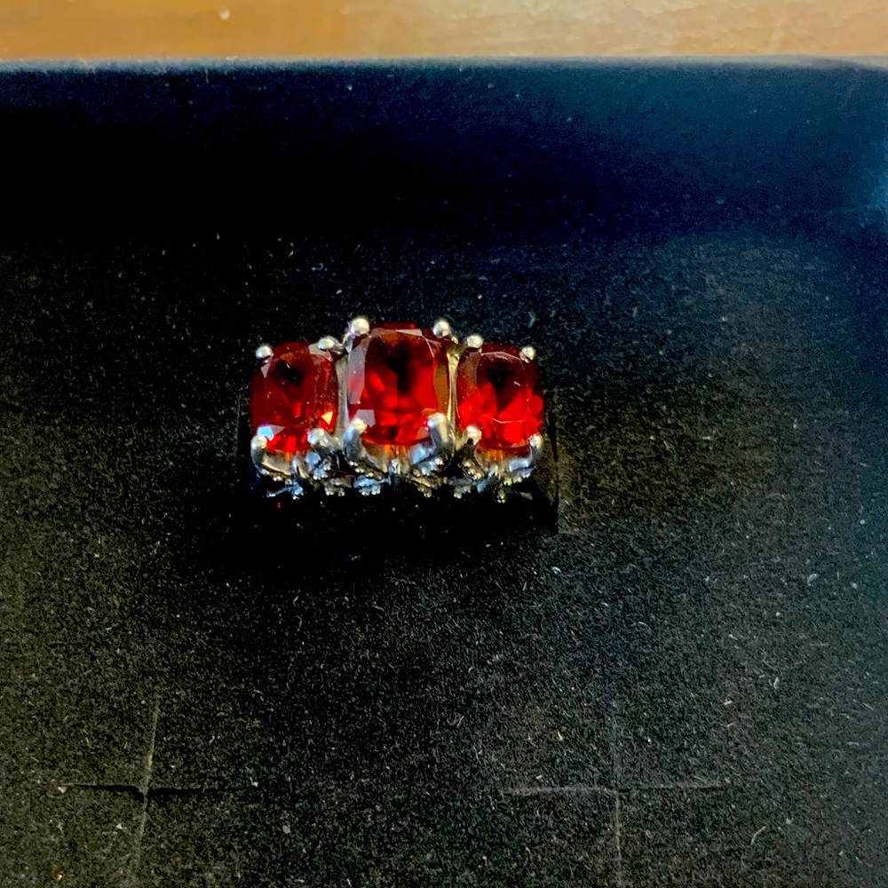 Red Gemstone Ring - image 1